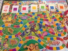 the board game candy land is on display