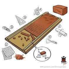 an image of a wooden box with chocolates in it and instructions to make it