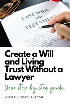 Diy Living Trust, Wills And Trusts Outline, Living Trust Forms, Living Will, Trust Planning, Wills And Estate Planning, Living Will Template, Writing A Will