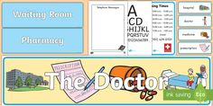 the doctor worksheet for kids with pictures and words to help them learn how to read