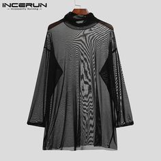 SPECIFICATIONSColor: BlackSize: S,M,L,XL,2XL,3XL,4XL,5XL,Plus SizeType: Men Mesh Transparent T ShirtStyle: Camiseta HombreSleeve Length(cm): FullSleeve Style: RegularBrand Name: INCERUNCollar: TurtleneckPattern Type: SolidItem Type: topsStyle: CasualFabric Type: BroadclothMaterial: POLYESTERMaterial: SPANDEXHooded: NoApplicable Scene: CASUALApplicable Season: Spring and AutumnTops Type: TEESOrigin: Mainland ChinaGender: MENChoice: yessemi_Choice: yes{custom}Size:S,M,L,XL,2XL,3XL,4XL,5XLFabric Material:95%Polyester+5%SpandexOccasion:LeisurePattern:TransparentColour:BlackProduct Description:Men's Transparent Mesh T ShirtsPackage Included:1 * TopPlease note:Thanks to your understanding, the size may be 2 cm / 1 inch inaccurate due to manual measurements. Black T-shirt For Club In Summer, Black Summer T-shirt For Club, Black Crew Neck Mesh Top For Club, Mesh Crop Top Men, Black Fitted Mesh T-shirt, Men’s Mesh Shirt, Stretch Mesh Crew Neck T-shirt, Men’s Sheer Shirt, Guinea Bissau