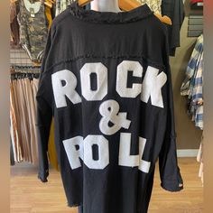 This Is One Of The Cutest Shackets Oversized And Can Be Dressed Up Or Down. Rock Fashion, Rock Roll, Rock Style, Upcycle Clothes, Rock And Roll, The Cutest, Dress Up, Jackets For Women, Jackets & Coats