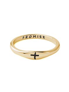 With the word “promise” engraved on the inside and the Cross on the outside, these promise rings are a great physical symbol of your promise to Jesus. “You should be sanctified: that you should avoid sexual immorality; that each of you should learn to control his own body in a way that is holy and honorable, not in passionate lust like the heathen, who do not know God.” -1 Thessalonians 4:3-5 Elevated Faith Rings, Purity Rings For Women, Purity Ring Christian, Christian Rings, 1 Thessalonians 4, Presents Ideas, Gold Promise Ring, Christian Shirts Designs, Purity Ring