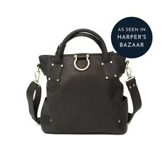 AS SEEN IN HARPER'S BAZAAR This bag does it all with just the right amount of detail and flair: it takes you from that big job promotion, to your overseas travels, to being a first-time mom. Plus—you can carry it 4 ways (crossbody, sling, backpack, and by the top handles). Chloe has just the right design, size, and vibe.FeaturesConvertible: Wear it 4 ways: crossbody, sling, backpack, or carry it by the top handles.Versatile: Take it out at night, or slip your 13” Macbook inside for work.Adjustab Everyday Backpack With Palladium Hardware, Versatile Travel Bag With Palladium Hardware, Leather Backpack With Palladium Hardware For Everyday Use, Luxury Leather Backpack With Palladium Hardware, Standard Backpack With Gunmetal Hardware For Daily Use, Everyday Shoulder Bag With Double Handle And Palladium Hardware, Designer Shoulder Bag Standard Backpack For Everyday Use, Designer Everyday Backpack Shoulder Bag, Designer Shoulder Bag As Standard Backpack For Everyday Use