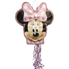 the balloon is shaped like minnie mouse