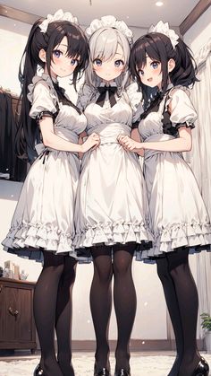 Maid Girl, 2b Cosplay, Cyberpunk Anime, Anime Maid, Maid Outfit, 5 Anime, Anime Girlxgirl, Tube Socks, Anime Style