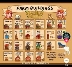 the farm buildings game is shown in this screenshot