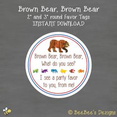 the brown bear, brown bear and i can read it printables for kids