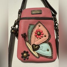 Brand New Chala Adjustable Versatile Butterfly Clutch/Handbag/Purse Chala Handbag, Brand Purses, Hang Bag, Canvas Leather Tote Bag, Dog Purse, Western Cross, Mini Crossbody Purse, Red Leather Handbags, Embroidered Handbag