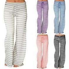 Yoga Plus Size, Wide Leg Yoga Pants, Striped Wide Leg Pants, Printed Wide Leg Pants, 2000s Fashion Outfits, Casual Stripes, Mode Inspo, Looks Style, Dream Clothes