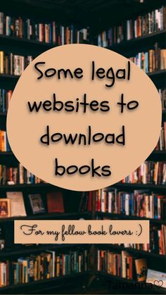 some legal web sites to download books