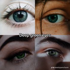 Pretty Eye Colors, Deep Green Eyes, Different Eyes