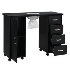 Intuoductions: This kind of Professional Nail Table is made of high quality Density Board , which is eco-friendly and durable in use.It can be used for beauty salons, Manicure shops, Nail Techs , spa etc. Modern, sleek and bright design. The locking cabinet holds 4 removable easy-clean drawers so you can securely store all your polishes, chemicals, and tools. Nail table installation steps are easy and easy to clean.Please don't wait and buy it now!   Features: 1. A professional Nail Table 2. Holds 4 removable easy-clean drawers 3. Good-looking and practical   Specifications: 1. Material: 25Mm Density Board, Other 15Mm Particleboard, Drawer Bottom 5mm 2. Weight: 73.85lbs / 33.5kg 3. Product Size: (42.91 x 17.72 x 31.5)" / (109 x 45 x 80)cm(L x W x H) 4. Desktop: (42.91 x 17.72)" / (109 x 45 Table Installation, Locking Cabinet, Nail Desk, Nail Table, Bright Design, Nail Room, Manicure Table, Beauty Salons, Work Station Desk