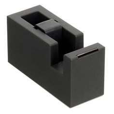 a black box with two compartments on it