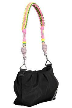 Elevate your accessory game with this sleek and versatile Desigual handbag. Crafted from durable 100% polyester, it features a removable handle and an adjustable strap, giving you the freedom to wear it your way. The contrasting details add a touch of flair, while the zip closure keeps your essentials secure. Finished with the iconic Desigual logo, this black beauty is the epitome of chic functionality. Material: 100% Polyester Country of origin: CN Color: Black Casual Nylon Shoulder Bag With Detachable Handle, Multicolor Nylon Shoulder Bag With Zipper Closure, Nylon Satchel With Zipper Closure, Nylon Shoulder Satchel With Zipper Closure, Nylon Satchel With Zipper Closure As Shoulder Bag, Multicolor Nylon Bag With Adjustable Strap, Nylon Satchel With Removable Pouch, Multicolor Nylon Crossbody Shoulder Bag, Nylon Satchel With Detachable Strap In Tote Shape