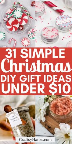 christmas gift ideas under $ 10 that are easy to make and fun for the whole family