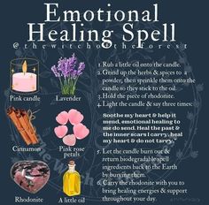 Healing Spell, Wicca Recipes, Hoodoo Spells, Jar Spells, Wiccan Magic, Witch Spirituality, Grimoire Book, Magic Spell Book, Healing Spells