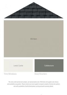 the exterior color scheme for a house