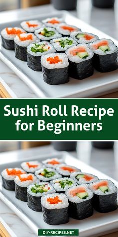 sushi roll recipe for beginners