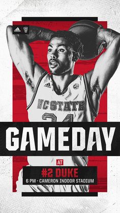 the poster for gameday featuring basketball player