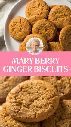 Mary Berry Ginger Biscuits Easy Biscuit Recipe Uk, Ginger Buiscits Recipes, Biscuit Cookies Recipe, Biscuits British, Ginger Biscuits Recipe, Cookies Shapes, Biscuit Recipes Uk, Mary Berry Recipes, Mary Berry Cakes