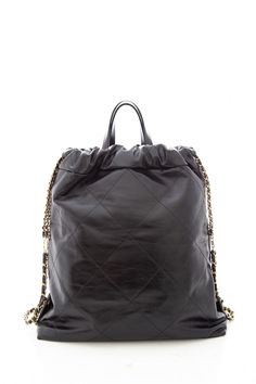 Chanel 22 2023 Black Calf-skin Leather Backpack with Gold Hardware. This item is in like new condition.Length: 14"Depth: 3"Height: 15.25" Brand = Chanel Color = Black Condition = Like New Item Number: 5412-88 Item ID: 179186 Category: Backpack Luxury Large Capacity Standard Backpack, Luxury Leather Backpack With Detachable Strap, Luxury Large Capacity Shoulder Backpack, Luxury Backpack With Removable Pouch, Luxury Large Capacity Backpack For Daily Use, Designer Leather Backpack With Large Capacity, Luxury Large Capacity Rectangular Leather Backpack, Luxury Leather Backpack With Large Capacity, Luxury Leather-lined Shoulder Bag Backpack