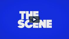 the scene logo on a blue background