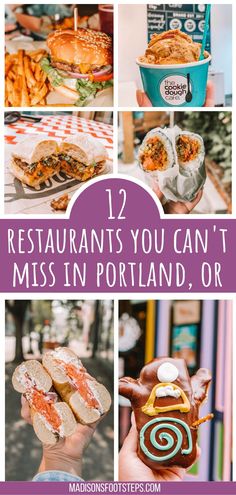 the top ten restaurants you can't miss in portland, or with text overlay