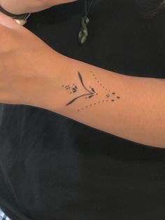 a person with a tattoo on their arm