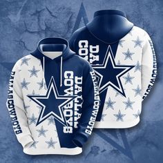 Shipping from the US. Easy 30 day return policy, 100% cotton, Double-needle neck, sleeves and hem; Roomy Unisex Fit. Dallas Cowboys Fans, Dallas Cowboys Football, Dads Clothes, Cowboys Football, Style Sport, Cut Sweatshirts, 3d Hoodie, Sports Sweatshirts, Sweater Men