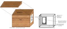 an image of a wooden box with measurements