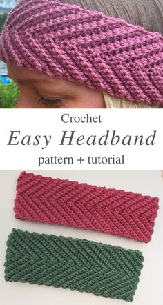 the crochet headband pattern is easy to make and looks great for beginners