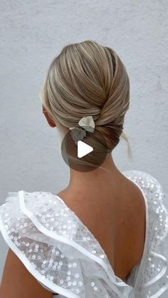 Cathrine Heieren Hansen on Instagram: "Nydelig low bun på min modell @sofiethunaes 💗
Pynt i håret fra @veronik_atelier 
Inspired by @nadigerber 
-
#lowbun#updueducator" Low Chiffon Bun Wedding, Bridal Hair Low Bun Blonde, Hair Creations, Hair Jewelry, Wedding Shoes, Mother Of The Bride, Wedding Hairstyles, Wedding Photos, Hair Styles