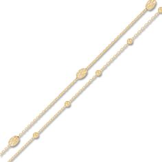 Add to your collection of Italian-made gold pieces with this perfectly layered lariat bead necklace. 14K yellow gold Polished beads are stationed along the double-length cable chain, continuing down the tassel 18-inch cable chain with lobster clasp From the Italia D'Oro collection Exclusively at Jared® Gold Multi-strand Jewelry With Polished Beads, Elegant Gold Chain Necklace With Polished Beads, Gold Lariat Necklace With Satellite Chain, Gold Double Strand Polished Beads Jewelry, Long Yellow Gold Jewelry With Beaded Chain, Luxury Long Yellow Gold Beaded Necklace, Gold Double Strand Lariat Necklace With Delicate Chain, 14k Yellow Gold Station Necklace With Satellite Chain, Yellow Gold Lariat Necklace With Beaded Chain