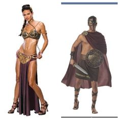 Spartan Couple Costume, Spartan Halloween Costumes, Sparta Costume, Gladiator Halloween Costume, Mia Wallace Costume, Spartan Costume, Happy Hollow