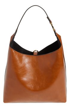 This slouchy calfskin-leather hobo bag blends a modern aesthetic with a '70s folk spirit, and of course has the Marcie line's signature slip-tassel closure. Bridge-tassel closure Shoulder strap Interior zip wall pocket Protective metal feet Leather Made in Italy Designer Handbags This brand has B Corp certification, representing business practices with emphasis on social and environmental performance, accountability and transparency This brand meets Nordstrom Responsible Brands criteria: brand a Designer Hobo Bag With Leather Lining For Shopping, Designer Leather Hobo Bag For Shopping, Chic Rectangular Hobo Bag With Leather Lining, Chic Leather-backed Shoulder Bag For Shopping, Evening Brown Hobo Bag With Leather Lining, Leather-backed Hobo Bag For Evening, Chic Cognac Hobo Bag For Shopping, Brown Leather Lined Hobo Bag For Evening, Evening Brown Leather-lined Hobo Bag