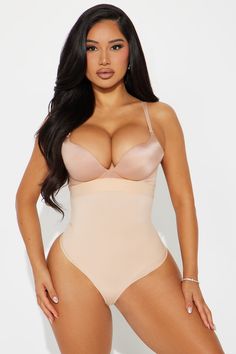 Nova Sculpt Compression Thong Shapewear Bodysuit - Nude | Fashion Nova Compressive High Waist Nylon Shapewear, Fitted High-cut Leg Nylon Shapewear, Nylon Shapewear With High-cut Leg, Stretch Nylon Mid-thigh Shapewear, Stretch Nylon Shapewear Mid-thigh Length, Janet Guzman, Men Jeans Pants, Shapewear Bodysuit, Black Bodysuit