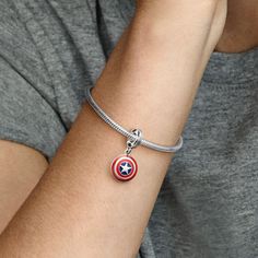 Marvel The Avengers Captain America Shield Dangle Charm Brandpandora Keep Clean, Unworn Earrings Material: S925 Silver 925 Sterling Silver Is Guaranteed. The Earrings Received Is The Same As The Picture Please Read The Charms Carefully Before Buying All Products Are Ready To Send Next Business Days Of Your Purchases, And Will Not Send The Package On Weekends And Holidays Anything You Can Leave A Message, I Will Reply When I See Pandora Marvel, Logo Marvel, Avengers Captain America, Avengers Logo, Captain America Shield, True To Yourself, Snake Chain Bracelets, Carrier Bag, The Avengers