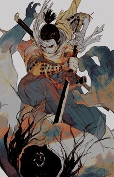 Elden Ring Samurai, Fantasy Story Ideas, Combat Art, Architecture Drawing Art