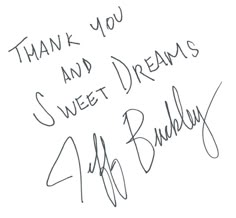 thank you and sweet dreams at buddy's autographed by the author