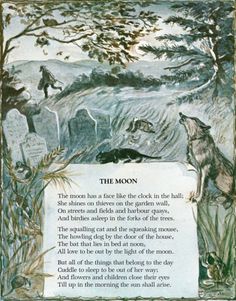 an illustration from the book'the moon'by john wyee and illustrated by william