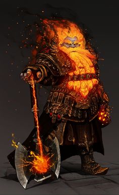 Dnd Deity Art, Forge Domain Cleric, Dnd Character Ideas Art, Dwarven Smith, Dwarves Dnd, Duergar Dnd, Dwarves Art, Dominik Mayer