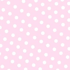 a pink background with white polka dots