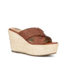 Vintage Foundry Co-Lorie Espadrille Wedge Sandal Elevate a summer fit with the Lorie wedge sandal from Vintage Foundry Co. Braided leather lends dimension while the espadrille platform and wedge heel bring a beachy highlight to round out this style with versatile appeal. Trending Handbags, Sandal Online, Espadrilles Platform, Espadrille Wedge, Shoe Carnival, Braided Leather, Wedge Sandal, Espadrilles Wedges, Platform Wedges