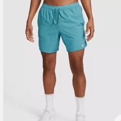 Brand New With Tags, Never Worn, No Flaws. Nike Dri-Fit 7 Inch Inseam 2-In-1 Men’s Standard Fit Running Shorts With Liner Mineral Teal Xxl Retail: $55 Blue Shorts With Comfort Waistband For Gym, Blue Sports Shorts With Comfort Waistband, Blue Swim Trunks For Sports With Short Legs, Blue Short Leg Swim Trunks For Sports, Nike Running Bottoms, Nike Activewear For Training With Relaxed Fit, Blue Athletic Shorts With Pockets For Running, Casual Nike Bottoms For Running, Casual Nike Running Bottoms