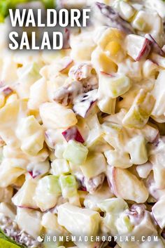 a close up of a salad in a bowl