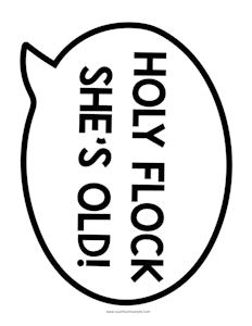 a black and white logo with the words she's holly flock on it