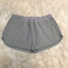 Women's Interlock Shorts (Available In Black & Grey 3xl) Brand; Ambiance Material; 57% Cotton 38% Polyester 5% Spandex Care; Hand Wash Stretch Activewear For Lounging In Short Length, Stretch Activewear For Lounging, Athleisure Stretch Shorts For Lounging, Stretch Athleisure Shorts For Lounging, Gray Short Lounging Bottoms, Comfortable Stretch Bottoms With Short Inseam, Comfort Stretch Short Loungewear Bottoms, Black Grey, Black And Grey