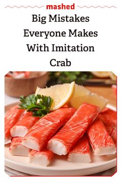 Understanding the ingredients and how packaging companies keep imitation crab fresh and safe can help you make more informed choices on how to use it and when to toss it out. Fake Crab, Crab Casserole, Crab Stick, Crab Dip, King Crab, Seafood Salad, Fish And Meat, Crab Meat, Crab Cakes