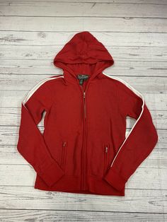 Ralph Lauren Active Red/White Hooded Zip Up Jacket Women’s Size Small. Condition is "New with tags" SEE PICS BS153/21K4LH1 Red Sporty Outerwear With Drawstring Hood, Red Hooded Jacket With Pockets, Sporty Red Outerwear With Drawstring Hood, Red Sports Hooded Jacket With Drawstring Hood, Red Sporty Hooded Outerwear, Sporty Red Hooded Outerwear, Sporty Hooded Red Outerwear, Red Hooded Sporty Outerwear, Red Hoodie With Drawstring